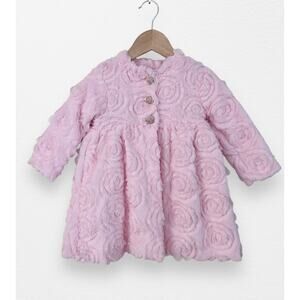 NWT Rosette Faux Fur Dress Jacket, Size 2T